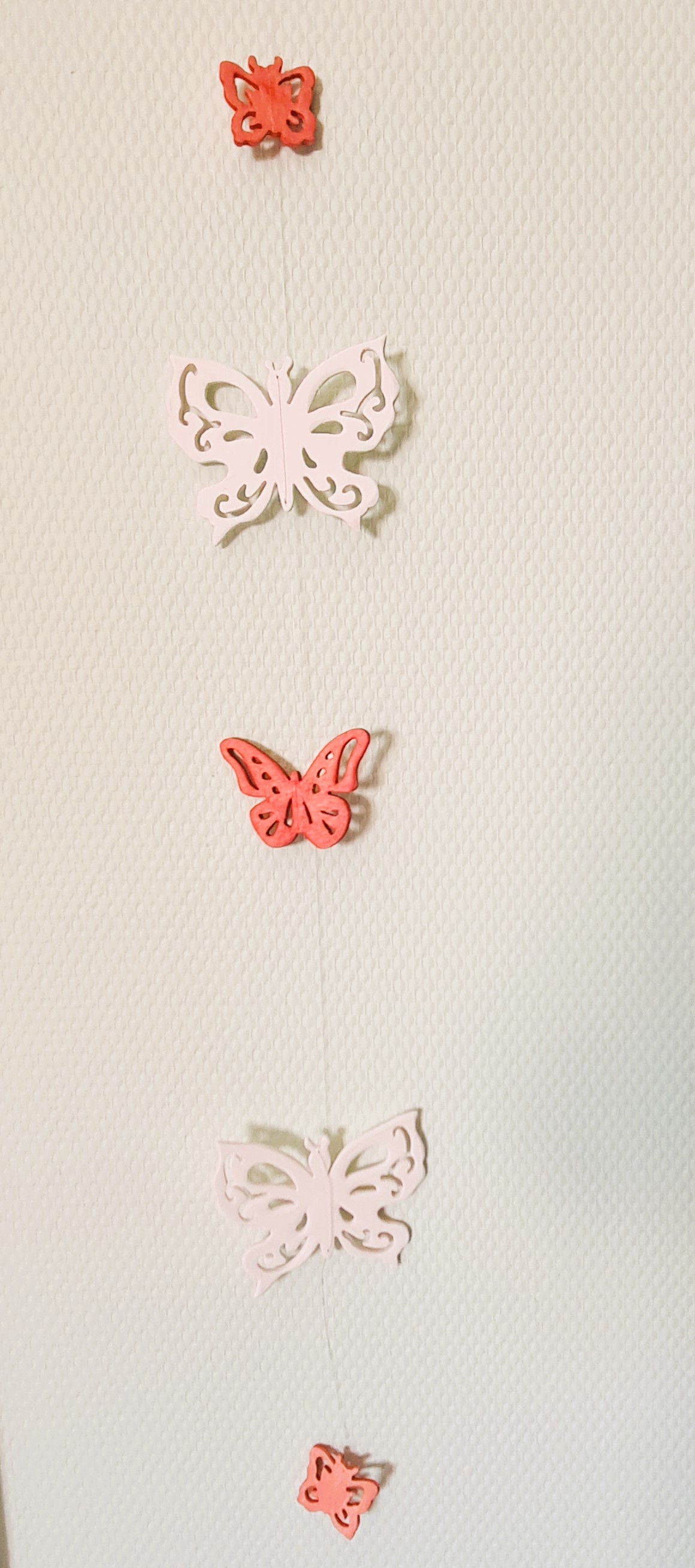 Holzdekokette "Schmetterlinge"